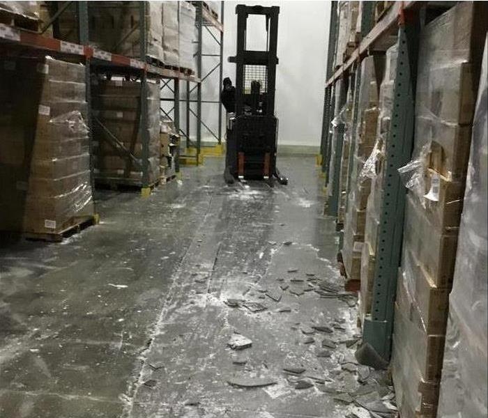 Freezer with an 1" of ice on the floor