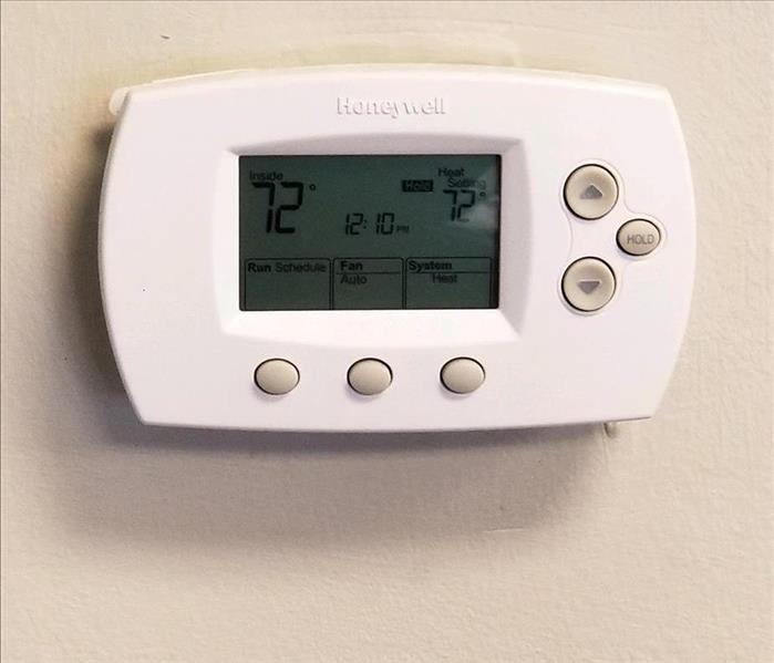 Picture of temp on wall thermostat
